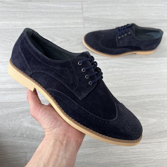 Замшевые синие туфли 42 размер – на стопу 27,8 см | Зображення 9