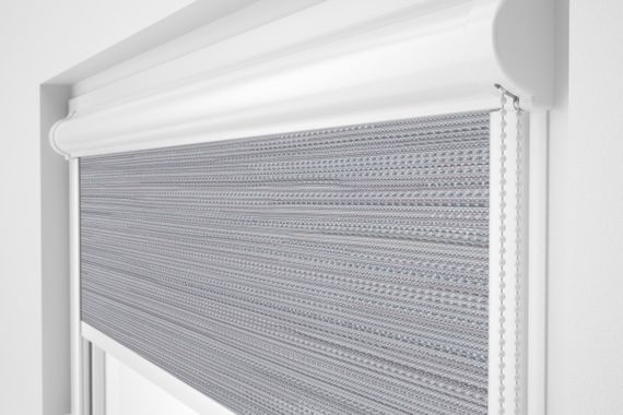 Рулонная штора Rolets Меланж Премиум 2-4-525 52.5x170 см закрытого типа Светло-серая | Зображення 1
