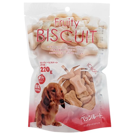 Печенье для собак DoggyMan Biscuit Strawberry со вкусом клубники 220 гр