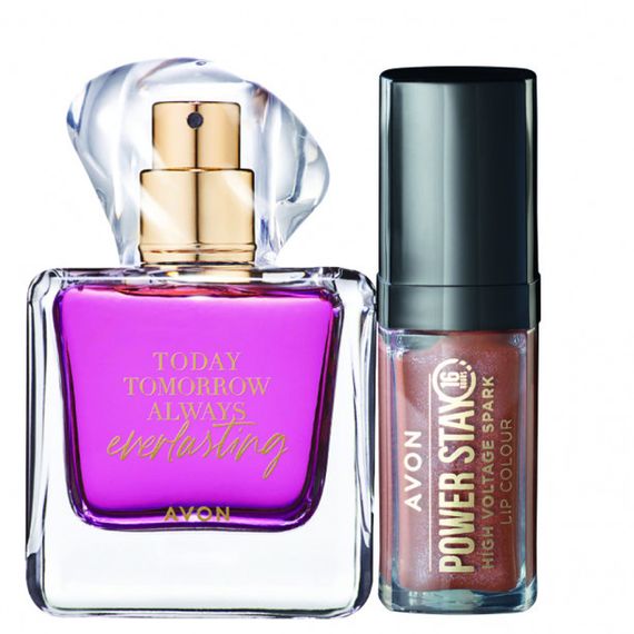 Подарунковий набір Avon TTA Everlasting 2-в-1: парфумна вода 50 мл + стійка рідка матова помада SuperStay 7 мл | Зображення 3