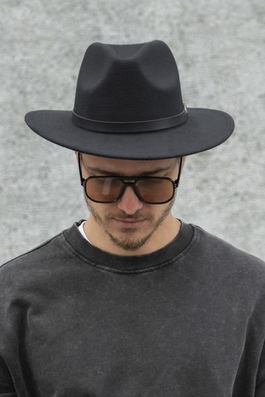 Капелюх Without Fedora з ремінцем Black | Зображення 1