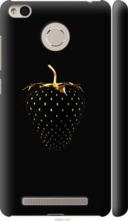Чохол на Xiaomi Redmi 3 Pro Чорна полуниця "3585m-341-24368"
