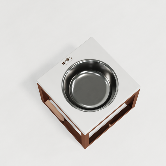 Миска на подставке для больших собак Hollky Base Solo XL (1 × 1,8 л) Solo XL-262620-GLWH | Зображення 17