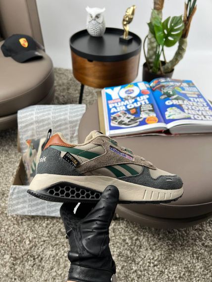 Кроссовки R1e1ebok Classic Leather Hexalite Brown Grey Green , Вьетнам 43 27 | Зображення 5