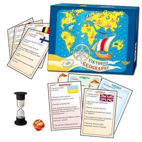 Игра "Географическая викторина" Мастер MKL1004, 300 вопросов