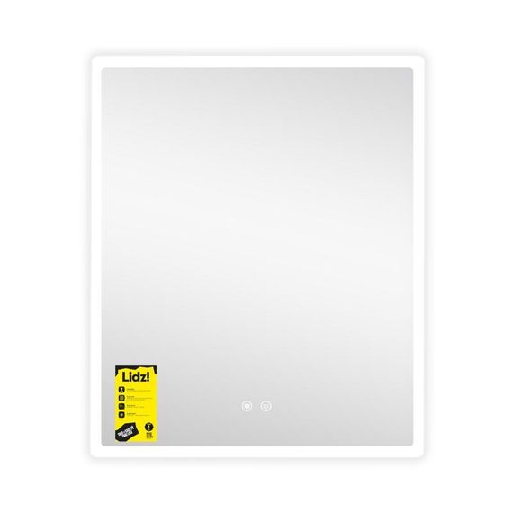 Зеркало Lidz Orion (OR2) 700х800 с LED-подсветкой Touch, с антизапотеванием, с диммером, рег. яркости LDOR70080049293 | Зображення 3