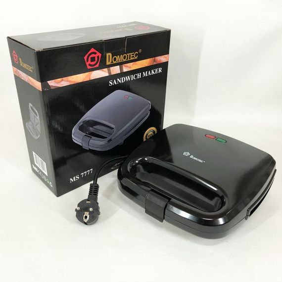 Сендвічниця DOMOTEC MS-7777, Електробутербродниця, Сендвічниця мультипекар, Бутербродниця електрична | Зображення 9
