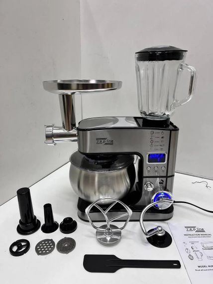 Кухонний комбайн 7в1 з дисплеєм 6л 4200Вт чорний XPRO ZP-135 (45350-ZP-135_4010) | Зображення 2