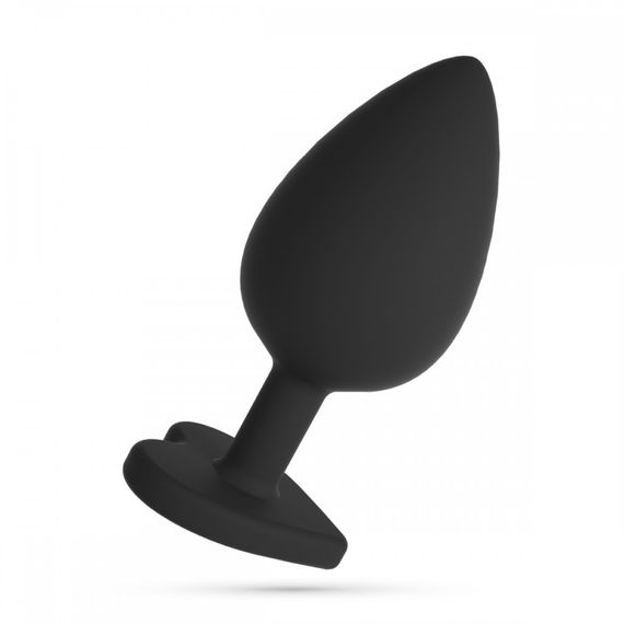 Анальна пробка Cuore Crushious, зі змінними кристалами, силіконова, чорна, 7 х 2.7 см, розмір S sexstyle | Зображення 5