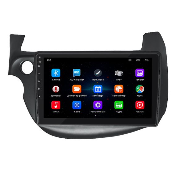 Штатная магнитола 10" Lesko для Honda Jazz II 2008-2010  1/16Gb/ Wi-Fi GPS Optima Хонда | Зображення 1