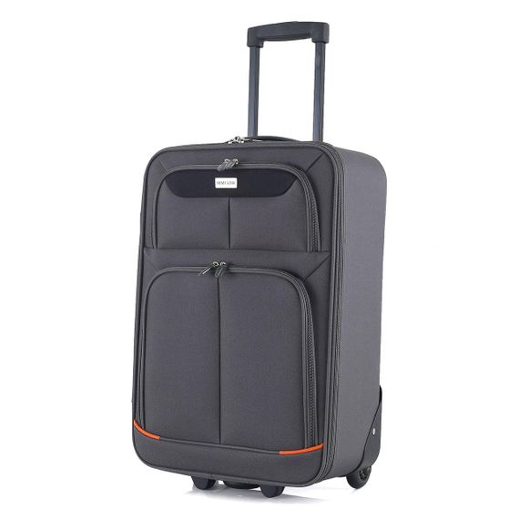 Валіза Semi Line 20" (S) Grey/Orange Lines (T5754-1)
