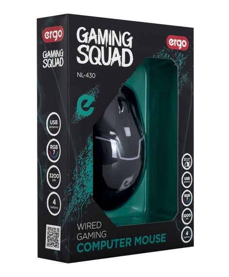 Ігрова миша ERGO NL-430 USB Gaming Mouse Чорний | Зображення 6