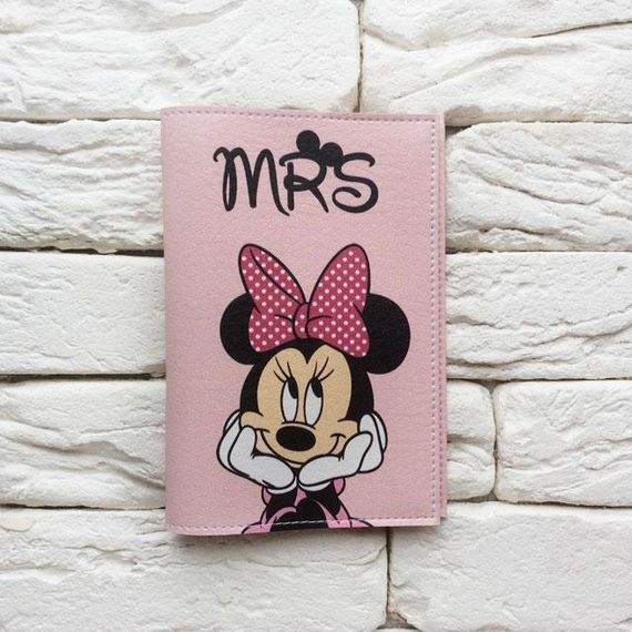 Обложка на паспорт Minnie Mouse 3 (розовый) | Зображення 1
