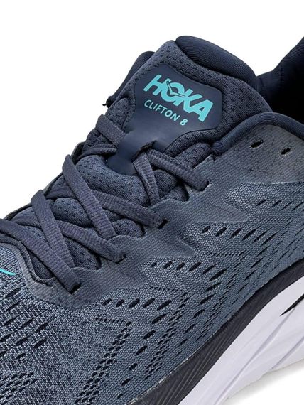 Мужские кроссовки HOKA Clifton 8 Navy White Динаміка твого стилю весна / літо / осінь A4149 45 | Зображення 6