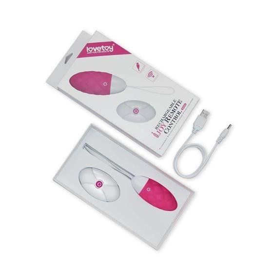 Віброяйце - IJOY Rechargeable Remote Control Egg Pink | Зображення 1