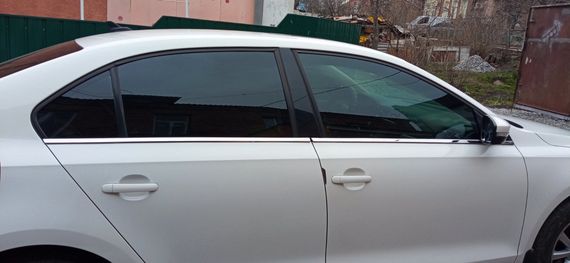 Нижні молдинги вікон (6 шт, нерж.) OmsaLine - Чорний хром для Volkswagen Jetta 2011-2018 рр. | Зображення 3
