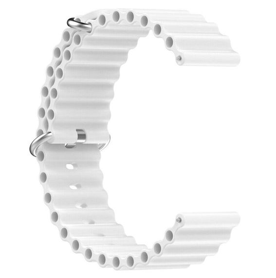 Ремінець силіконовий Primolux Ocean для годинника Xiaomi Amazfit GTS 2 / GTS 3 / GTS 4 - White | Зображення 1
