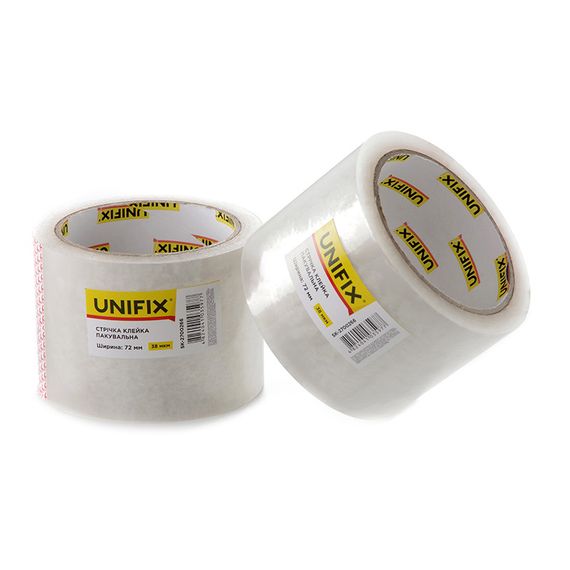 Лента клейкая упаковочная 38 мкм 72мм 200 SK-5400114 UNIFIX