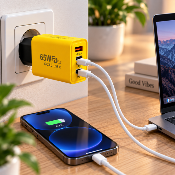 Адаптер USB та 2 TYPE C 65W | Зображення 1