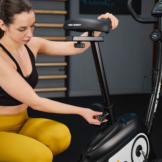 Велотренажер Trex Sport TX-400MB Reck магнітний чорно-білий | Зображення 8