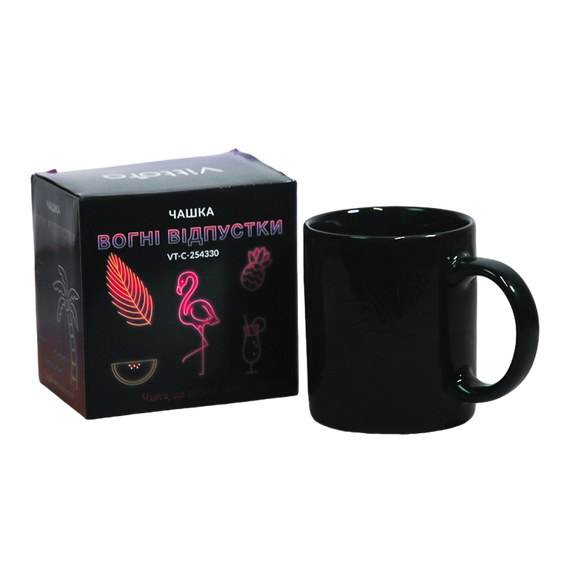 Чашка Огни отпуска VT-C-254330 в коробке (изменяющая цвет) Vittora 330мл | Зображення 5