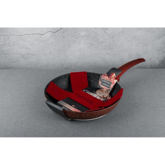 Сковорідка PR-2109-28 'CHERRY' LAVA-STONE 28x5,4 см, PEPPER | Зображення 2