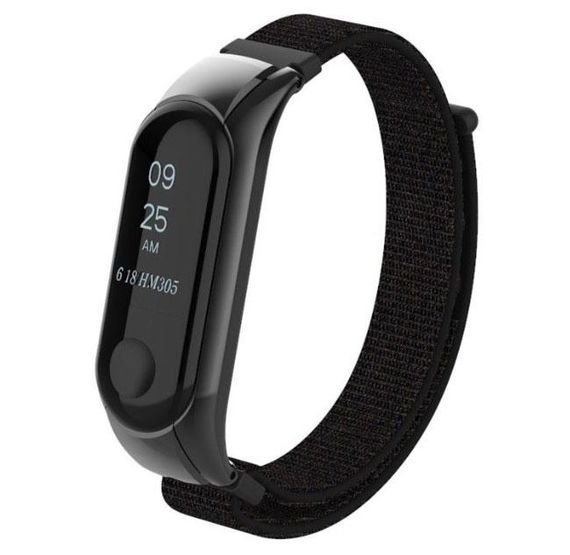 Нейлоновий ремінець для фітнес-браслета Xiaomi Mi Band 3 - Black | Зображення 1