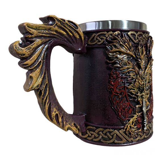 Кухоль Чашка 3D Фенікс Червоний 550ml | Зображення 4