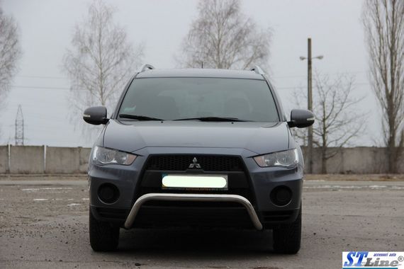 Кенгурятник WT007 (нерж.) для Mitsubishi Outlander 2006-2012 гг | Зображення 3