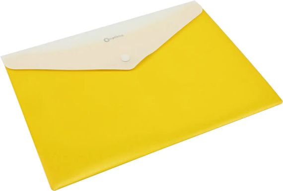 Папка-конверт А4 конверт на кнопці O35206 Optima, 2 відділи (4044572552064) Жовтий