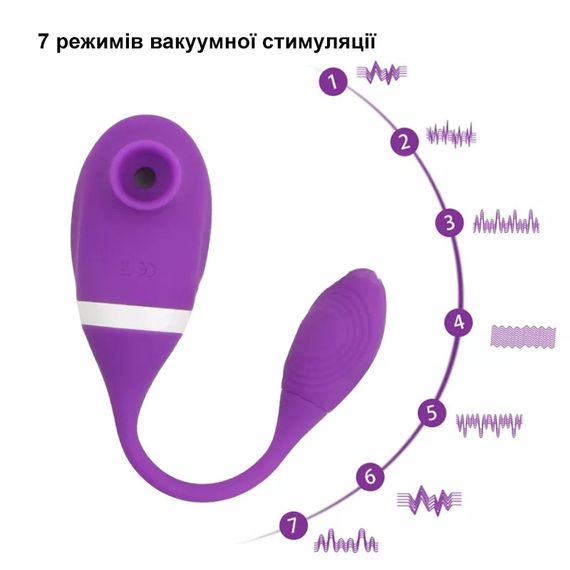 Віброяйце з вакуумним стимулятором клітора (USB) | Зображення 6