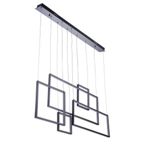 Светильник потолочный подвесной светодиодный современный BL-551S/120W WW BK