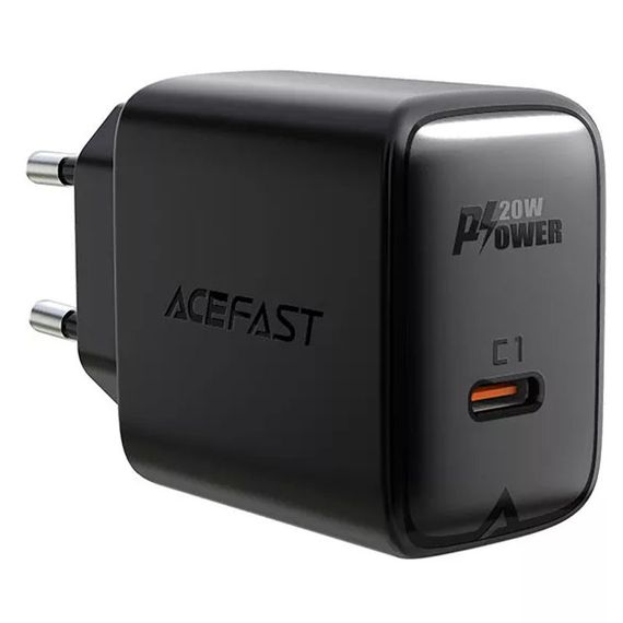 МЗП Acefast A1 PD20W (1USB-C) Black | Зображення 1