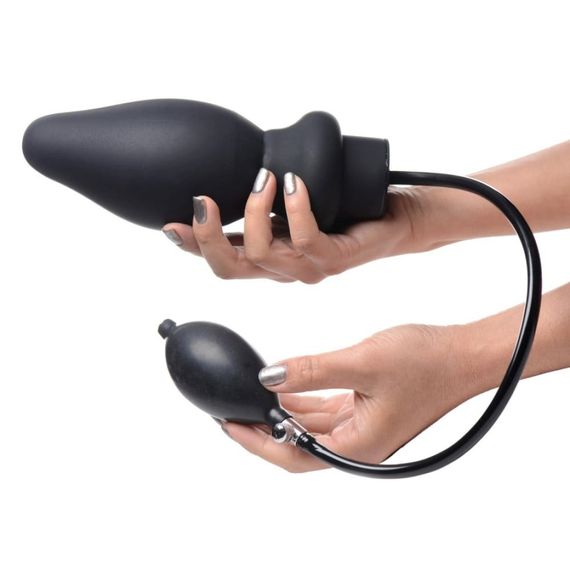 Анальная пробка Master Series Ass-Pand с накачкой и грушей, черная sexstyle | Зображення 2