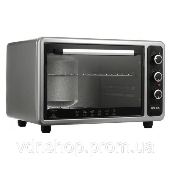 Духовка електрична з таймером автовідключення ASEL AF-40-23 1300 Вт 40 л, Мультипіч для домашніх страв VL-99 | Зображення 2