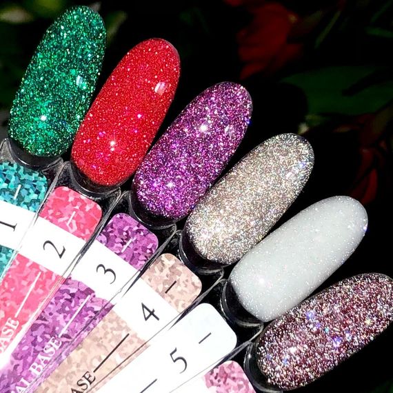 Світловідбивна база Crooz Crystal Base №06 (бузково-рожева з блиском) 8мл | Зображення 5