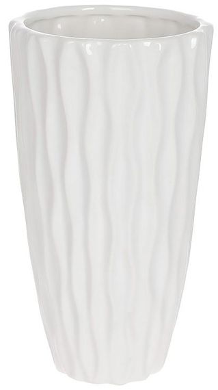 Декоративная ваза Фрида d=13x24см белый глянец ceramic