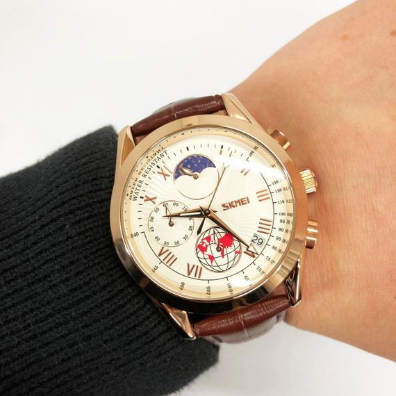 Годинник наручний чоловічий SKMEI 9236RGSI, оригінальний чоловічий годинник, фірмовий спортивний годинник | Зображення 1