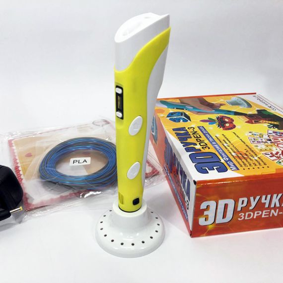3d ручка на акумуляторі 3D ручка Smart 3D Pen 2 желтая, Дитяча 3d 3d ручка, IS-705 3D ручка | Зображення 2