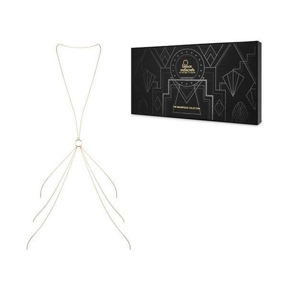 Ланцюжок для тіла Bijoux Indiscrets Magnifique 8 Body Chain, прикраса для тіла, Gold | Зображення 3