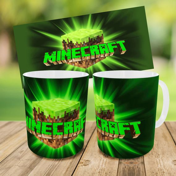 Набір: дитяча сумка-бананка+кружка Майнкрафт «Minecraft» 32х15см, бананка для хлопчика через плече на подарунок (00918) | Зображення 2