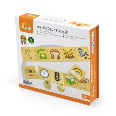 Развивающая игрушка Viga Toys Деревянный пазл-игра Изучаем чувства (44507) | Зображення 1