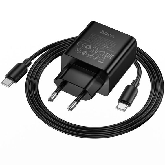 МЗП Hoco N77 Star PD45W (1USB-C) + кабель Type-C to Type-C Black | Зображення 2