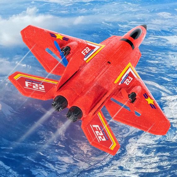 Літак на радіокеруванні SCHE HW32 F22 Fighter Red | Зображення 1