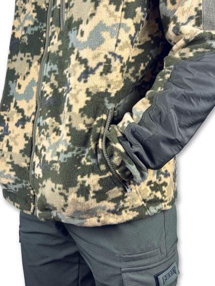 Тактична чоловіча флісова кофта, Колір: Піксель Розмір: 56 | Зображення 9