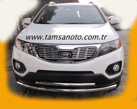 Передняя защита ST014 (нерж.) для Kia Sorento XM 2009-2014 гг | Зображення 1