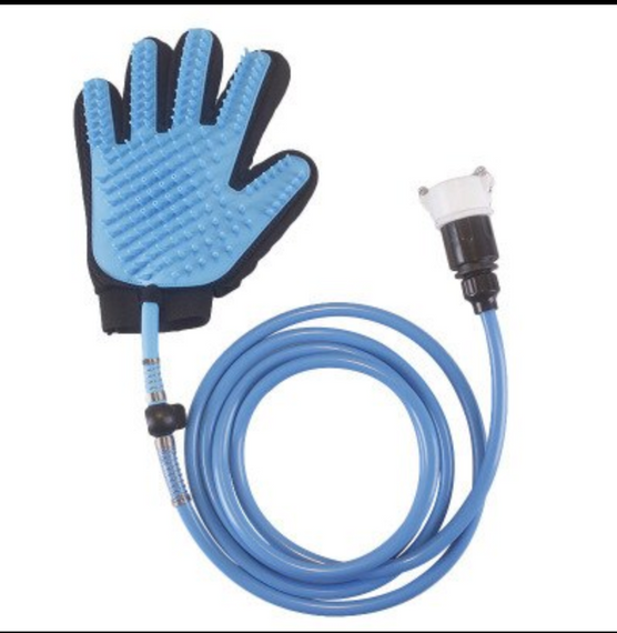 Перчатки силиконовые для домашних животных, регулируемая расческа для ванны, варежки для ванны для с | Зображення 2