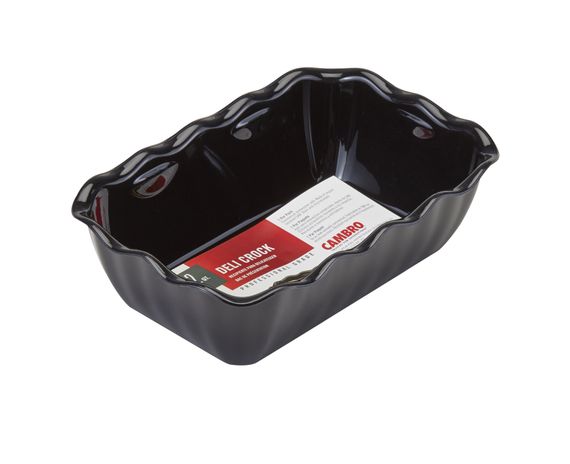Салатник Cambro 17,5x26x8 см, Черный, 2 л