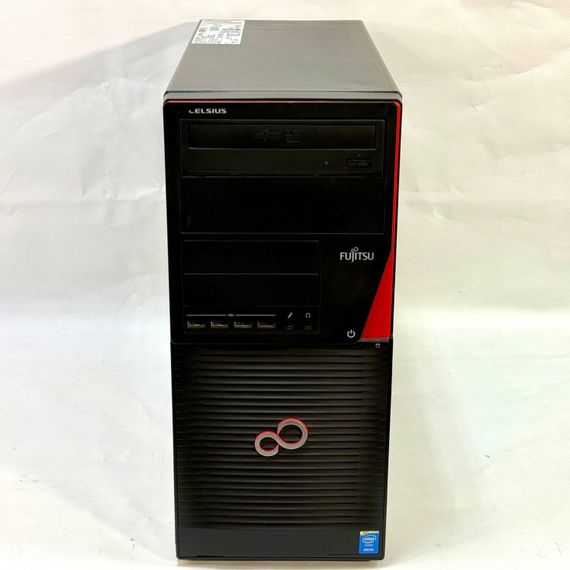 Робоча станція Fujitsu Celsius W530 Workstation Tower / Intel Xeon E3-1246 v3 (4 (8) ядра по 3,5 - 3,9 ГГц) / 16 ГБ DDR3 / 250 ГБ SSD + 500 ГБ HDD / Intel HD Graphics P4600 / DVD-ROM / 380 Вт б/в | Зображення 1