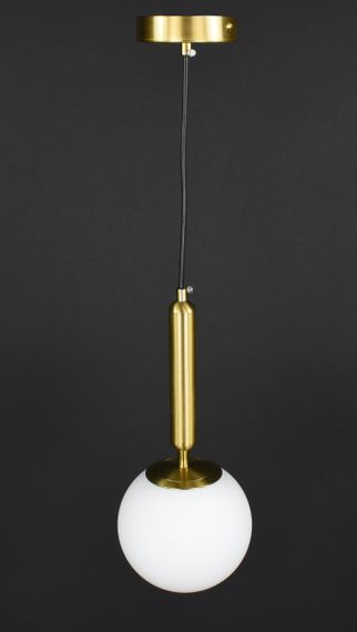 Люстра підвісна на 1 лампочку 27778 Латунь 40-180х15х15 см. | Зображення 5